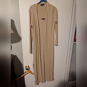 Beige Sweater Dress with matching sweater